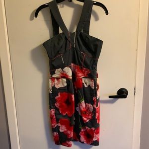 Pink & Red Floral Dress